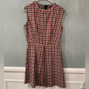 Retrolicious Plaid Sleeveless Dress EUC